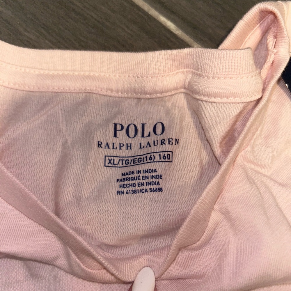 Polo by Ralph Lauren Light Pink Short Sleeve Tee